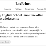 My English School lance des cours d'anglais et des stages pour ados à Dijon