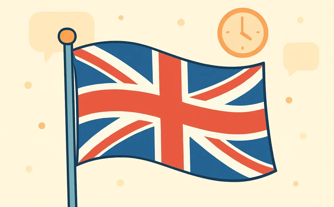 myes my english school drapeau anglais