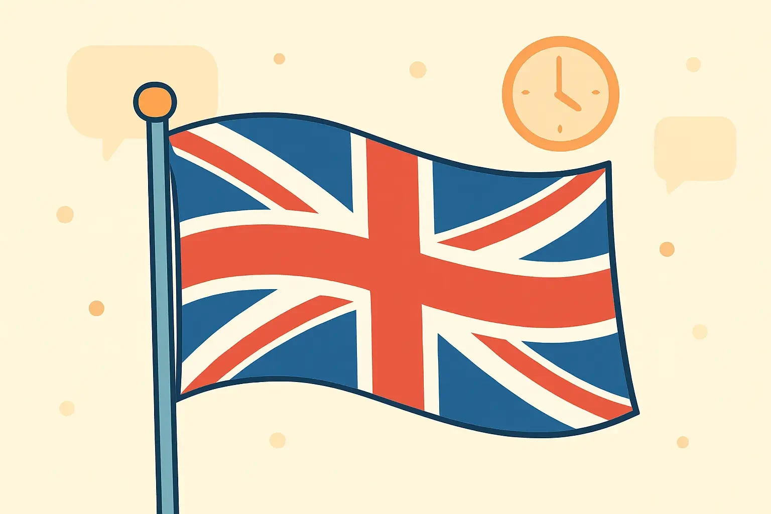 myes my english school drapeau anglais