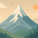 Fiche de vocabulaire sur la montagne en anglais