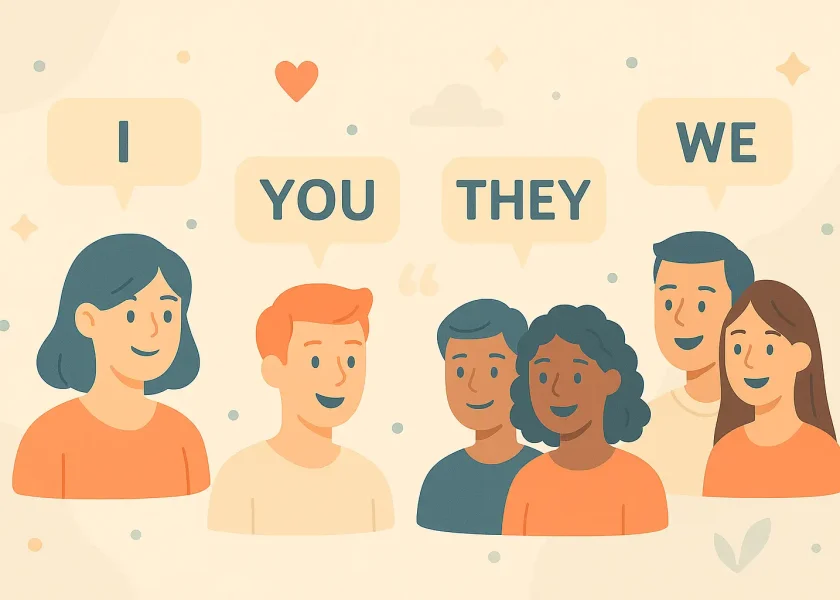 myes my english school pronoms en anglais