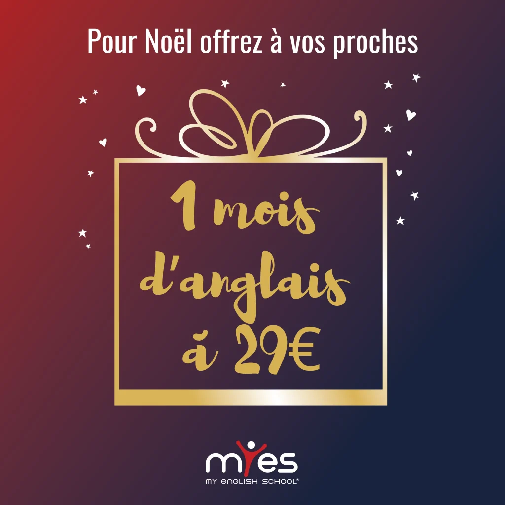christmas box noel 1 mois d'anglais à 29€ myes my english school