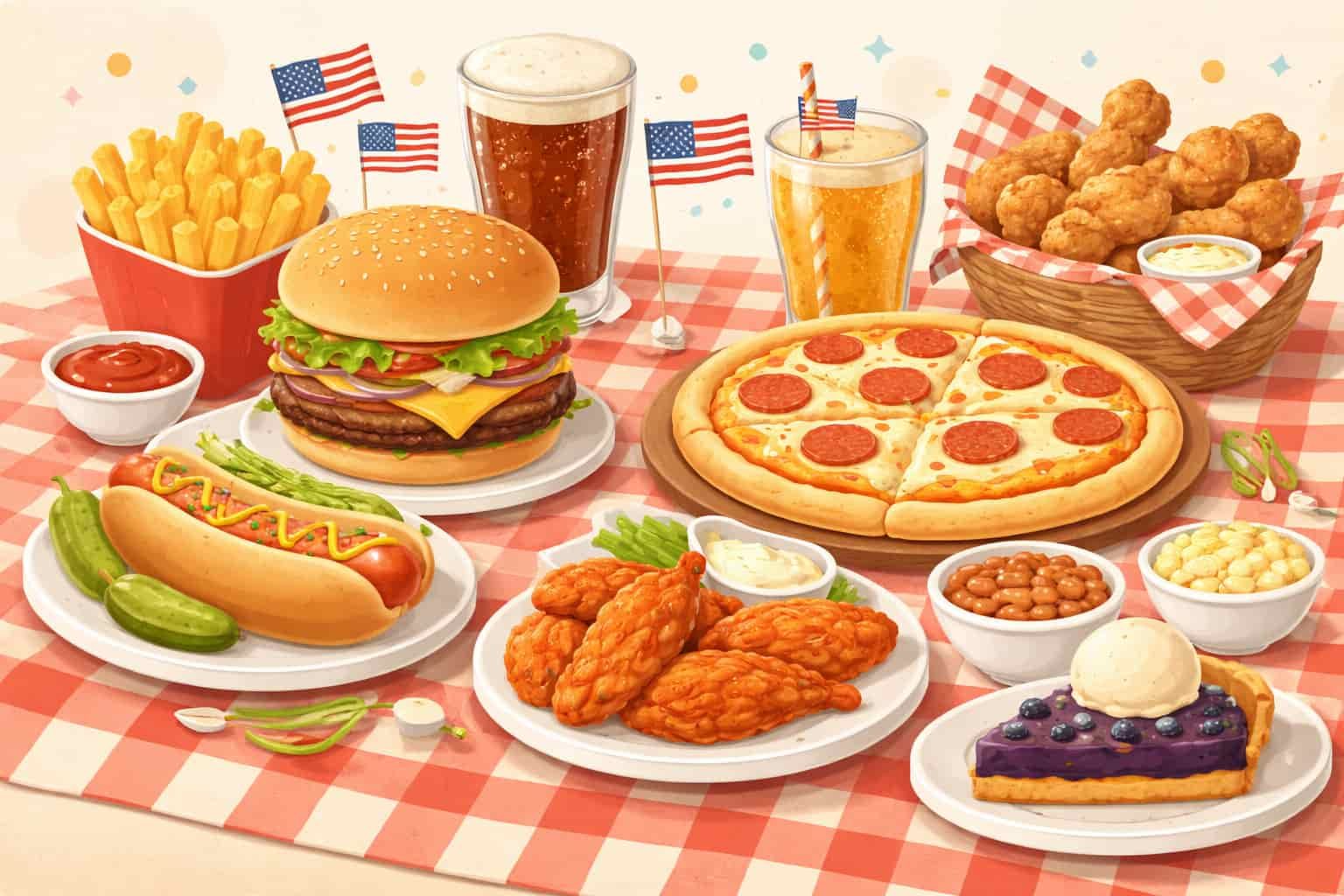 myes my english school plats américains