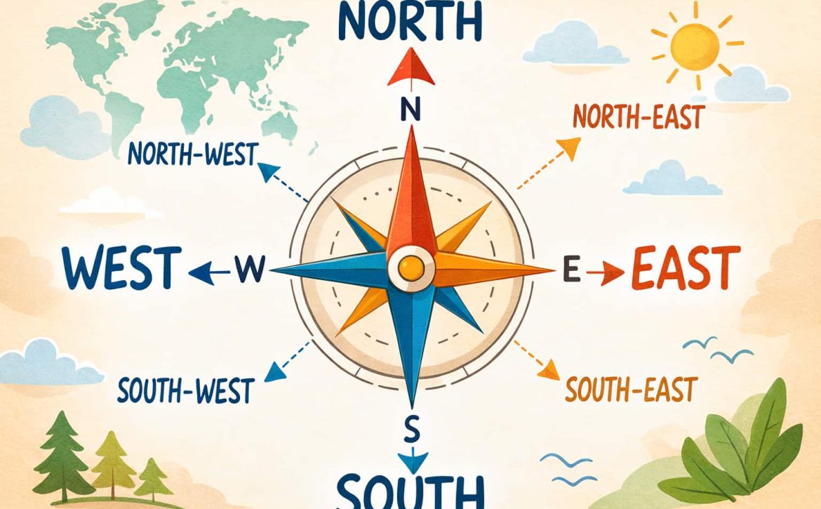myes my english school points cardinaux en anglais