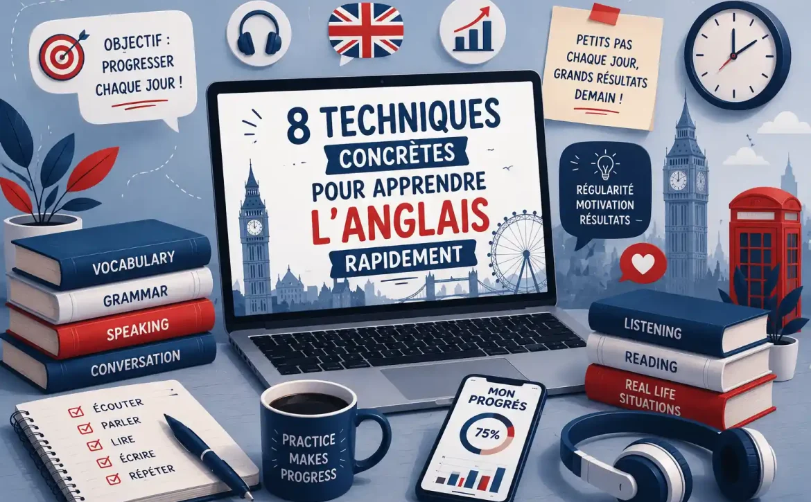 apprendre l'anglais rapidement