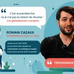Romain Cazaux : "J'ai compris un meeting en anglais d'une heure chez MyES"