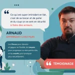 Arnaud : "Je communique aujourd’hui beaucoup plus facilement en anglais"