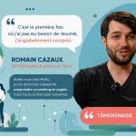 Romain Cazaux : "J'ai compris un meeting en anglais d'une heure chez MyES"