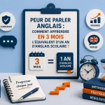 Comment apprendre en 3 mois l'équivalent d'un an d'anglais scolaire ?