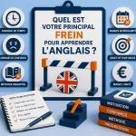 Quel est votre principal frein pour apprendre l'anglais ?